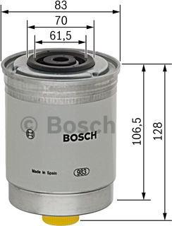 BOSCH 1 457 434 280 - Топливный фильтр unicars.by