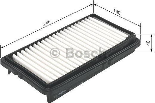 BOSCH 1 457 433 950 - Воздушный фильтр, двигатель unicars.by