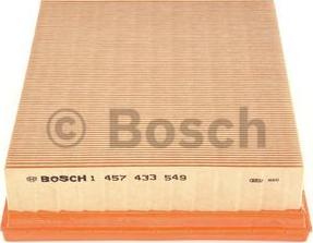 BOSCH 1 457 433 549 - Воздушный фильтр, двигатель unicars.by