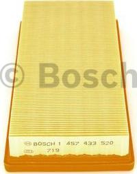 BOSCH 1 457 433 520 - Воздушный фильтр, двигатель unicars.by