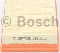 BOSCH 1 457 433 686 - Воздушный фильтр, двигатель unicars.by