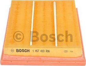 BOSCH 1 457 433 306 - Воздушный фильтр, двигатель unicars.by