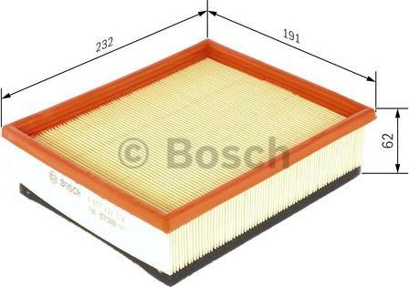 BOSCH 1 457 433 324 - Воздушный фильтр, двигатель unicars.by