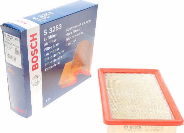 BOSCH 1 457 433 253 - Воздушный фильтр, двигатель unicars.by