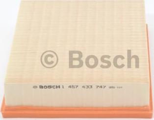 BOSCH 1 457 433 747 - Воздушный фильтр, двигатель unicars.by