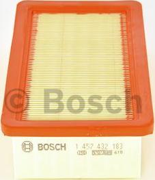 BOSCH 1 457 432 183 - Воздушный фильтр, двигатель unicars.by