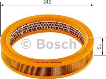 BOSCH 1 457 429 953 - Воздушный фильтр, двигатель unicars.by