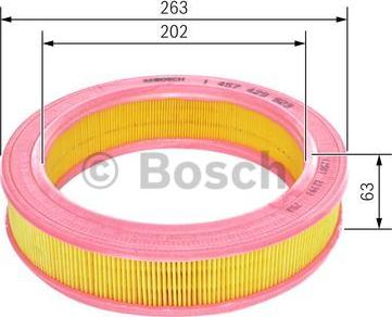 BOSCH 1 457 429 923 - Воздушный фильтр, двигатель unicars.by