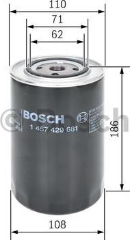 BOSCH 1 457 429 681 - Топливный фильтр unicars.by