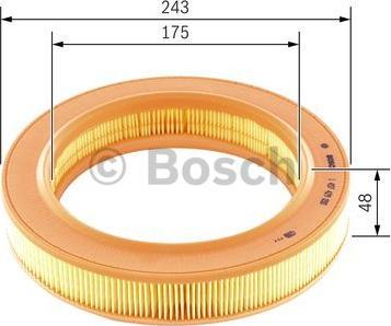 BOSCH 1 457 429 050 - Воздушный фильтр, двигатель unicars.by