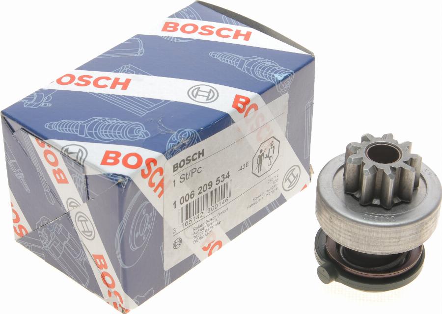 BOSCH 1 006 209 534 - Ведущая шестерня, бендикс, стартер unicars.by