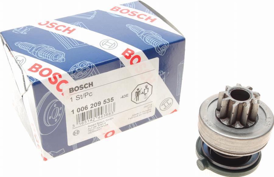 BOSCH 1 006 209 535 - Ведущая шестерня, бендикс, стартер unicars.by