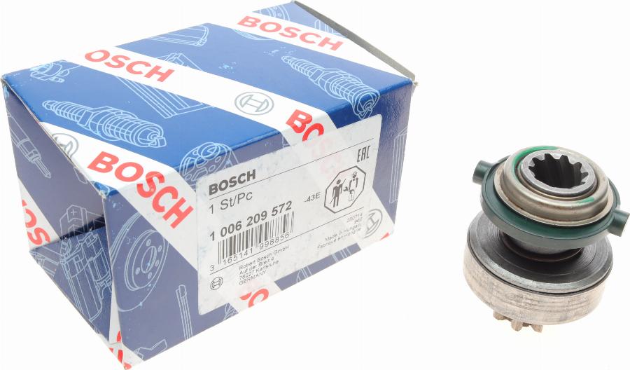 BOSCH 1 006 209 572 - Ведущая шестерня, бендикс, стартер unicars.by