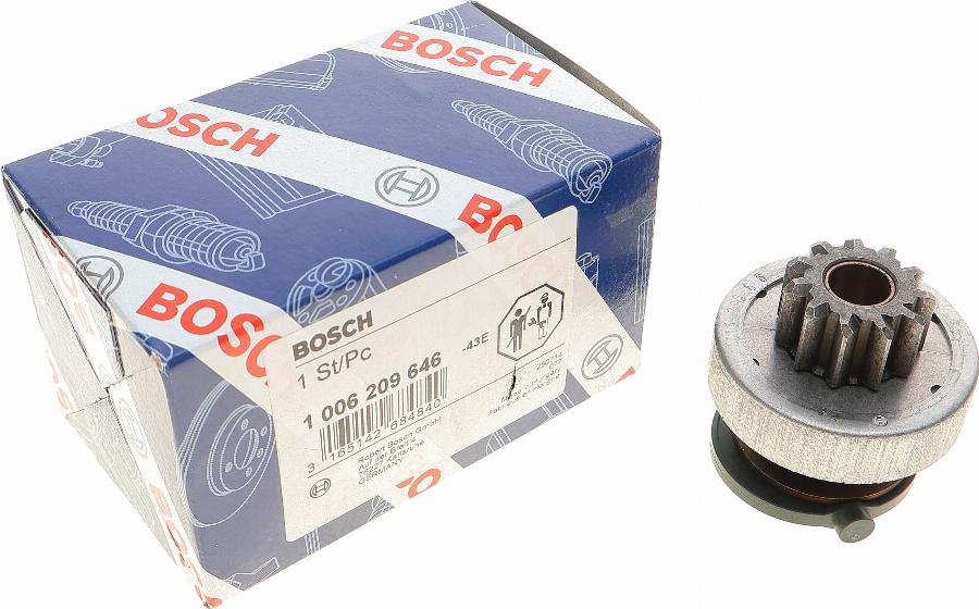 BOSCH 1 006 209 646 - Ведущая шестерня, бендикс, стартер unicars.by