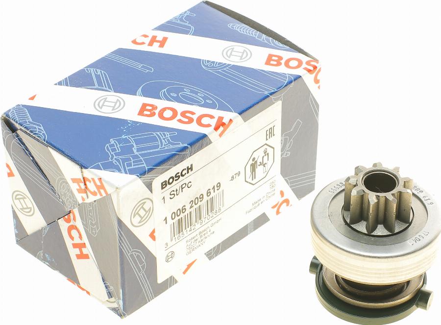 BOSCH 1 006 209 619 - Ведущая шестерня, бендикс, стартер unicars.by