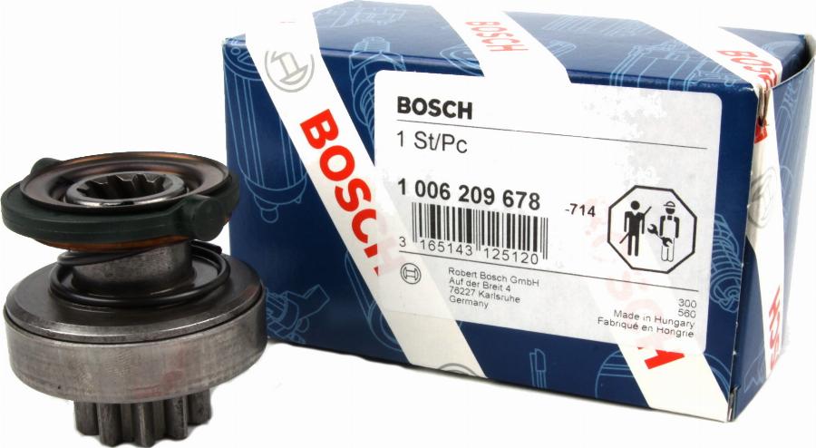 BOSCH 1 006 209 678 - Ведущая шестерня, бендикс, стартер unicars.by