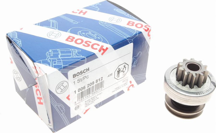 BOSCH 1 006 209 812 - Ведущая шестерня, бендикс, стартер unicars.by