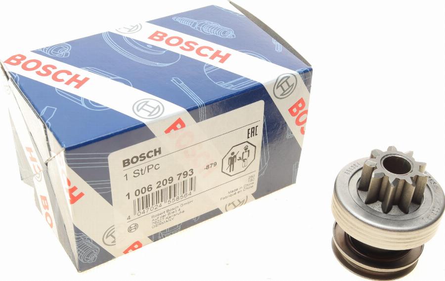 BOSCH 1 006 209 793 - Ведущая шестерня, бендикс, стартер unicars.by