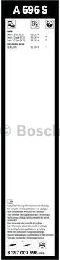 BOSCH 3 397 007 696 - Щетка стеклоочистителя unicars.by