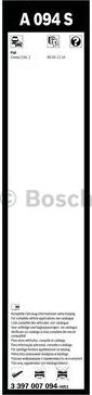 BOSCH 3 397 007 094 - Щетка стеклоочистителя unicars.by