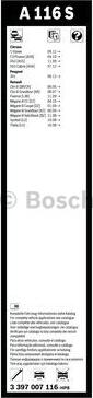 BOSCH 3 397 007 116 - Щетка стеклоочистителя unicars.by