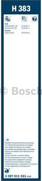 BOSCH 3 397 011 551 - Щетка стеклоочистителя unicars.by