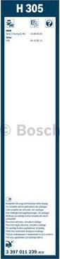 BOSCH 3 397 011 239 - Щетка стеклоочистителя unicars.by