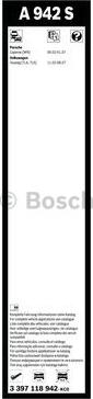 BOSCH 3 397 118 942 - Щетка стеклоочистителя unicars.by