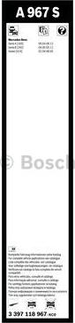 BOSCH 3 397 118 967 - Щетка стеклоочистителя unicars.by