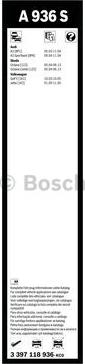 BOSCH 3 397 118 936 - Щетка стеклоочистителя unicars.by