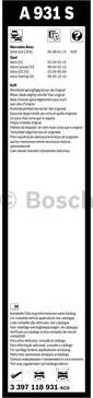 BOSCH 3 397 118 931 - Щетка стеклоочистителя unicars.by