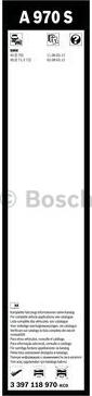 BOSCH 3 397 118 970 - Щетка стеклоочистителя unicars.by