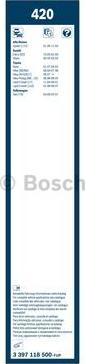 BOSCH 3 397 118 500 - Щетка стеклоочистителя unicars.by