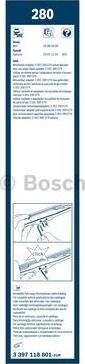 BOSCH 3 397 118 801 - Щетка стеклоочистителя unicars.by