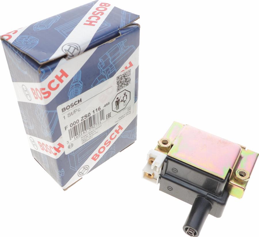 BOSCH F 000 ZS0 116 - Катушка зажигания unicars.by