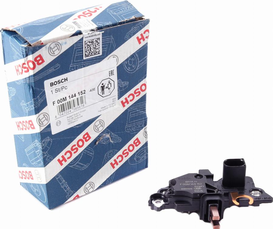 BOSCH F 00M 144 152 - Регулятор напряжения, генератор unicars.by