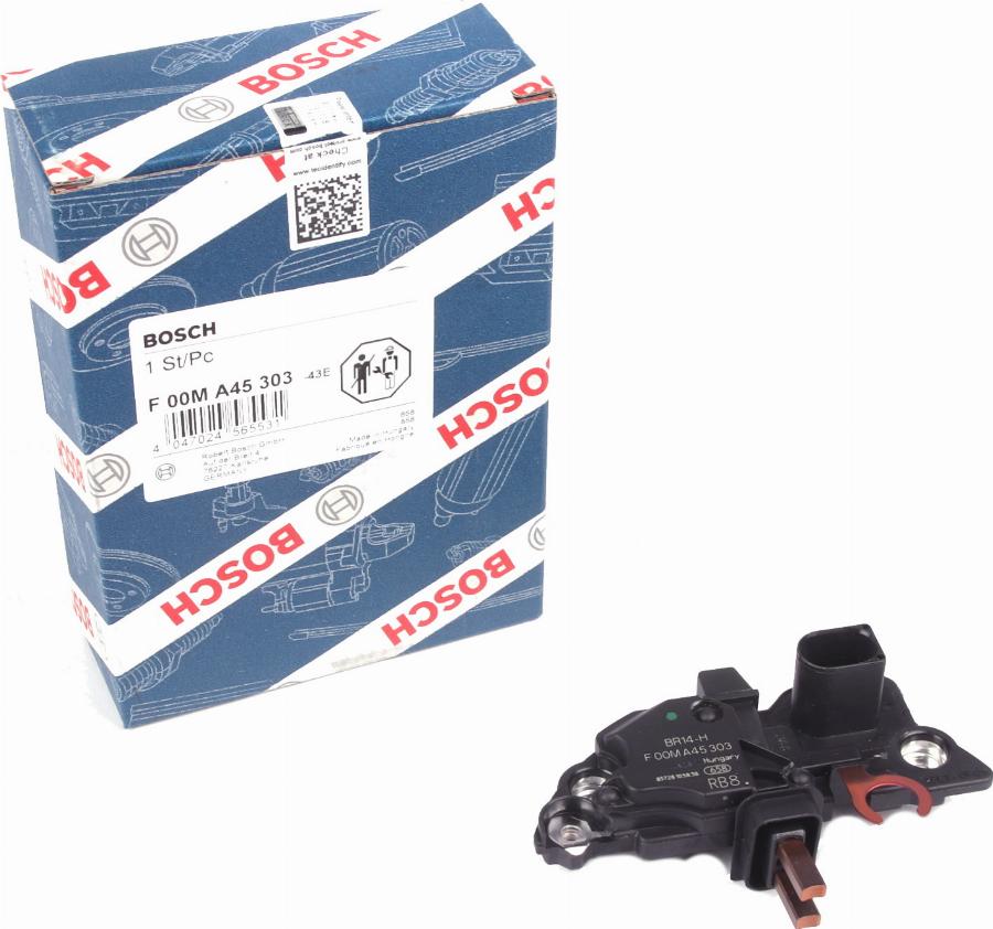 BOSCH F 00M A45 303 - Регулятор напряжения, генератор unicars.by