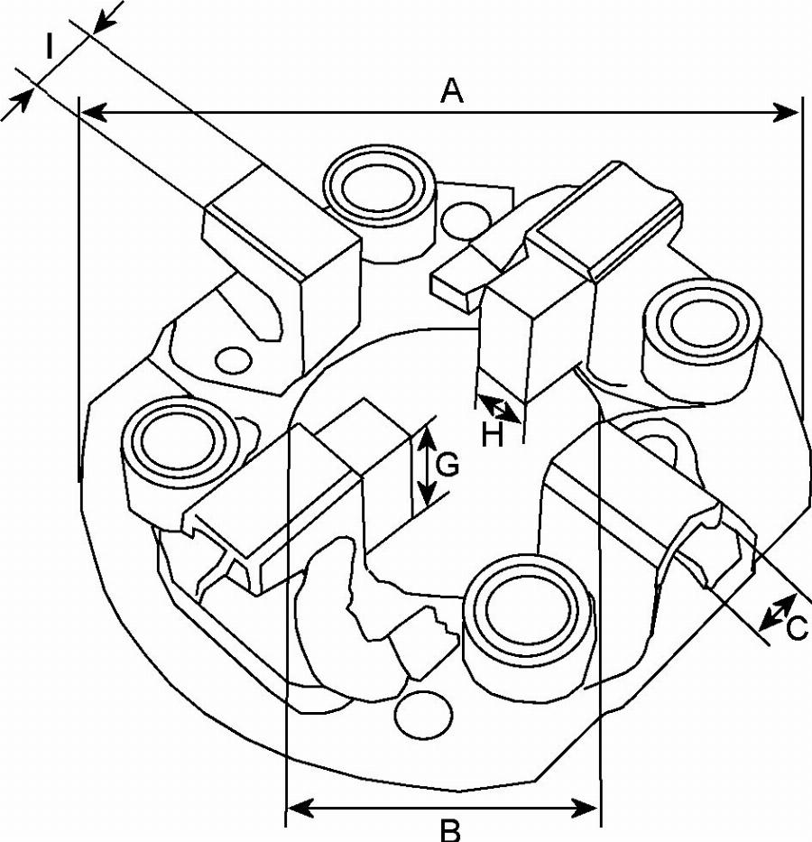 BOSCH F 032 138 963 - Кронштейн, угольная щетка unicars.by