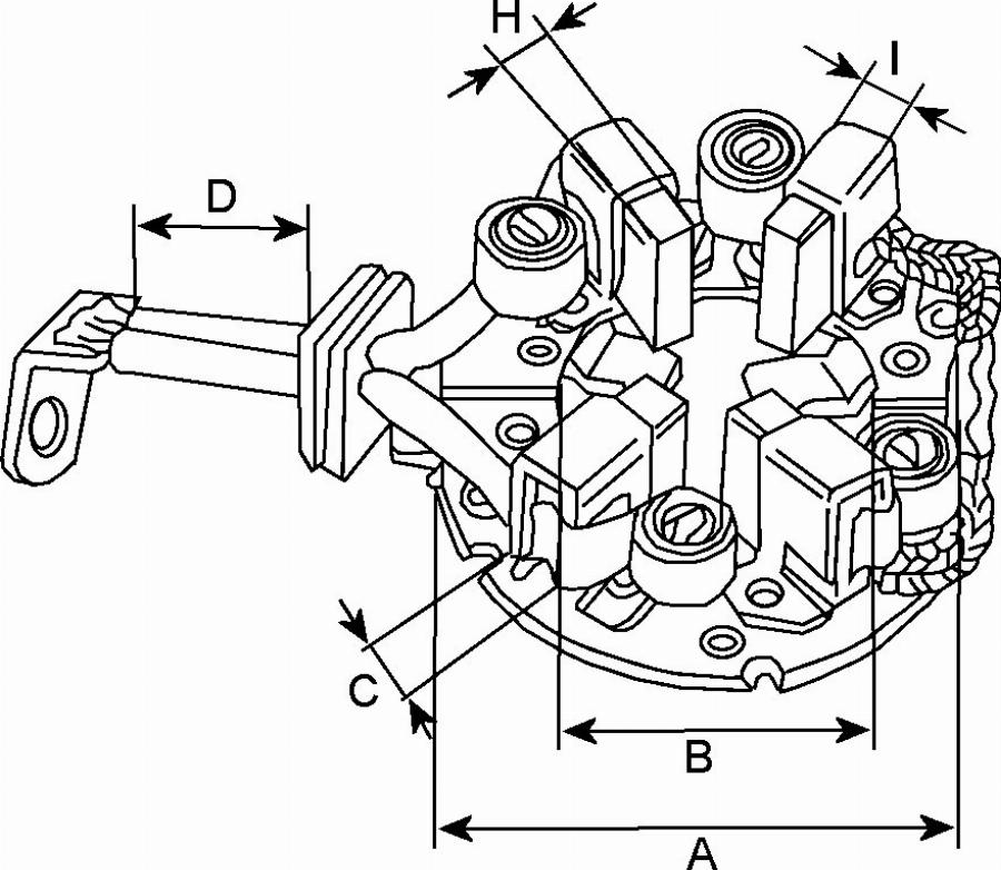 BOSCH F 032 138 900 - Кронштейн, угольная щетка unicars.by