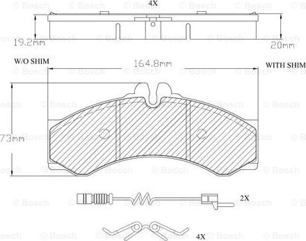 BOSCH F 03A 150 009 - Тормозные колодки, дисковые, комплект unicars.by