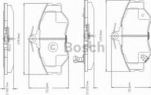 BOSCH F 03A 150 011 - Тормозные колодки, дисковые, комплект unicars.by