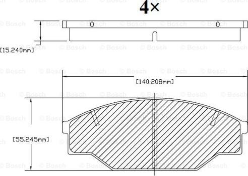 BOSCH F 03B 150 006 - Тормозные колодки, дисковые, комплект unicars.by