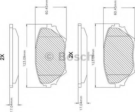 BOSCH F 03B 150 084 - Тормозные колодки, дисковые, комплект unicars.by