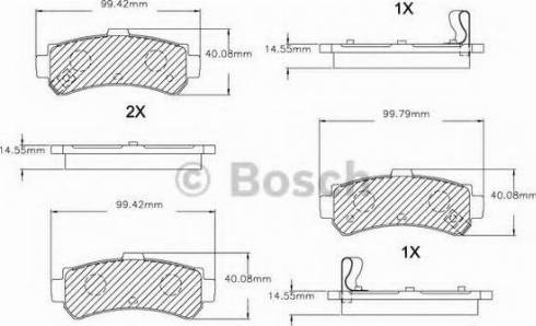 BOSCH F 03B 150 038 - Тормозные колодки, дисковые, комплект unicars.by