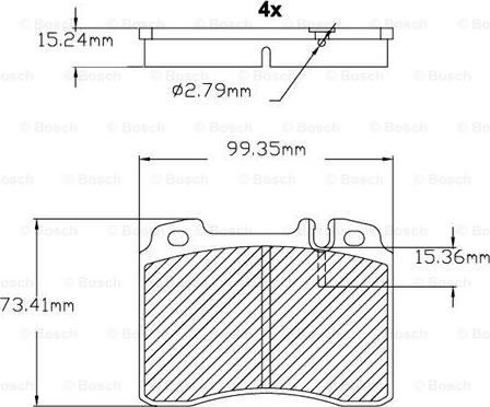 BOSCH F 03B 150 022 - Тормозные колодки, дисковые, комплект unicars.by