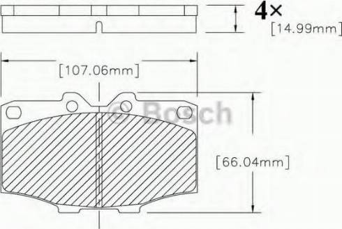 BOSCH F 03B 150 207 - Тормозные колодки, дисковые, комплект unicars.by