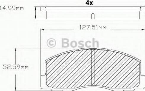 BOSCH F 03B 150 215 - Тормозные колодки, дисковые, комплект unicars.by