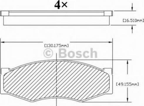 BOSCH F 03B 150 213 - Тормозные колодки, дисковые, комплект unicars.by