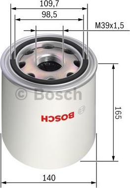 BOSCH F 026 404 012 - Патрон осушителя воздуха, пневматическая система unicars.by