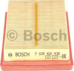 BOSCH F 026 400 438 - Воздушный фильтр, двигатель unicars.by